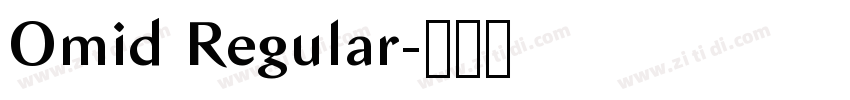 Omid Regular字体转换